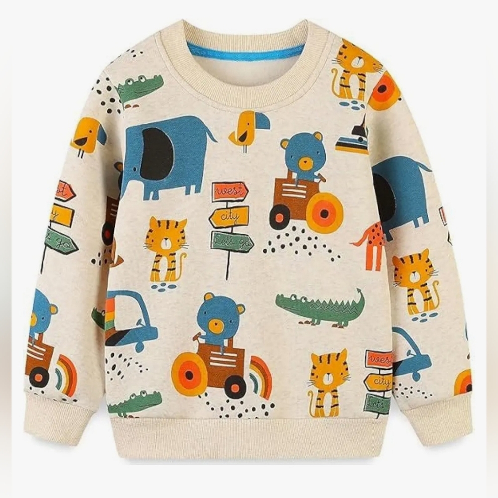 Bumeex Animal Print Sweatshirt
